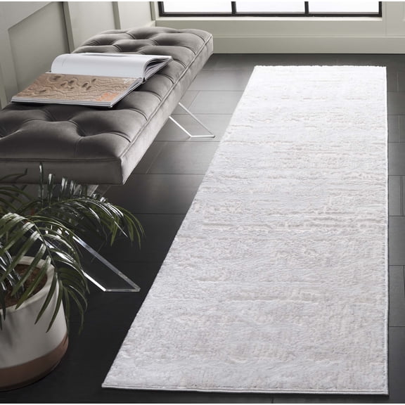 Safavieh Kingston Lanford Distressed Runner Rug, Ivory/Light Gray, 2'2" x 8'