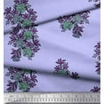 thumbnail image 2 of Soimoi Rayon Fabric Leaves & Floral Block Print Sewing Fabric Yard 42 Inch Wide, 2 of 3