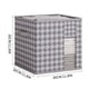 thumbnail image 1 of Caja de tela para organizar tu escritorio | Cajonera apilable | Tela no tejida, cartón, gran capacidad, 30 x 30 x 30 cm | Gris/Beige | Organizador versátil para el hogar y la oficina, 1 of 5