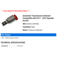 thumbnail image 2 of Automatic Transmission Solenoid - Compatible with 2011 - 2016 Hyundai Accent 2012 2013 2014 2015, 2 of 2