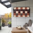 thumbnail image 2 of Outdoor TV Cover 40x25x4.5in, Modern Brown Beige Square Weatherproof TV Screen Protector with Zipper, Vintage Boho Abstract Art Outside Television Cover Fits Up to 40-43", 2 of 9