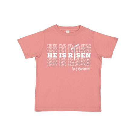 

Inktastic He is Risen Mirror Words Gift Toddler Boy or Toddler Girl T-Shirt