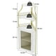 thumbnail image 3 of Yeshouse armario esquinero alto de estilo industrial para vinos y licores, con estantes ajustables, puerta de malla y soporte para copas, ideal para cocina o bar en casa, 3 of 7