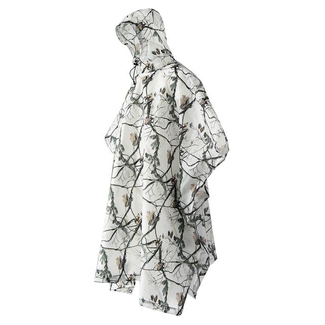 Poncho de camuflaje para exteriores, chubasquero multifuncional, dosel portátil, alfombrilla a prueba de humedad DQrwqpou Para Estrenar