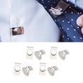thumbnail image 4 of Clips para sujetar corbatas,Accesorios Regalos Pinzas para corbata Magnéticas invisibles,Clip para sujetar billetes con clip para corbata,antiflotación,Porta corbata de acero inoxidable para, 4 of 8