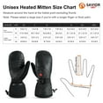 thumbnail image 6 of Savior Heated Gloves Ski Mittens Touch Screen Fingers Waterproof Windproof Battery Heated Mitten Gloves Mens Womens, 6 of 10