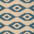 thumbnail image 4 of SAFAVIEH Beach House Vasiliki Geometric Indoor/Outdoor Area Rug, Blue/Creme, 5'3" x 7'6", 4 of 5