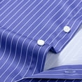 thumbnail image 6 of Hpapadks Mens Casual Shirts Formal Dress Striped Button Down Long Sleeve Lapel Business Blouses Slim Fit Dress Shirts for Men Blue L, 6 of 6