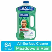 Mr. Clean Liquid Dilute 2X Concentrated Multi-Surface Cleaner Febreze Meadows & Rain 64 fl oz