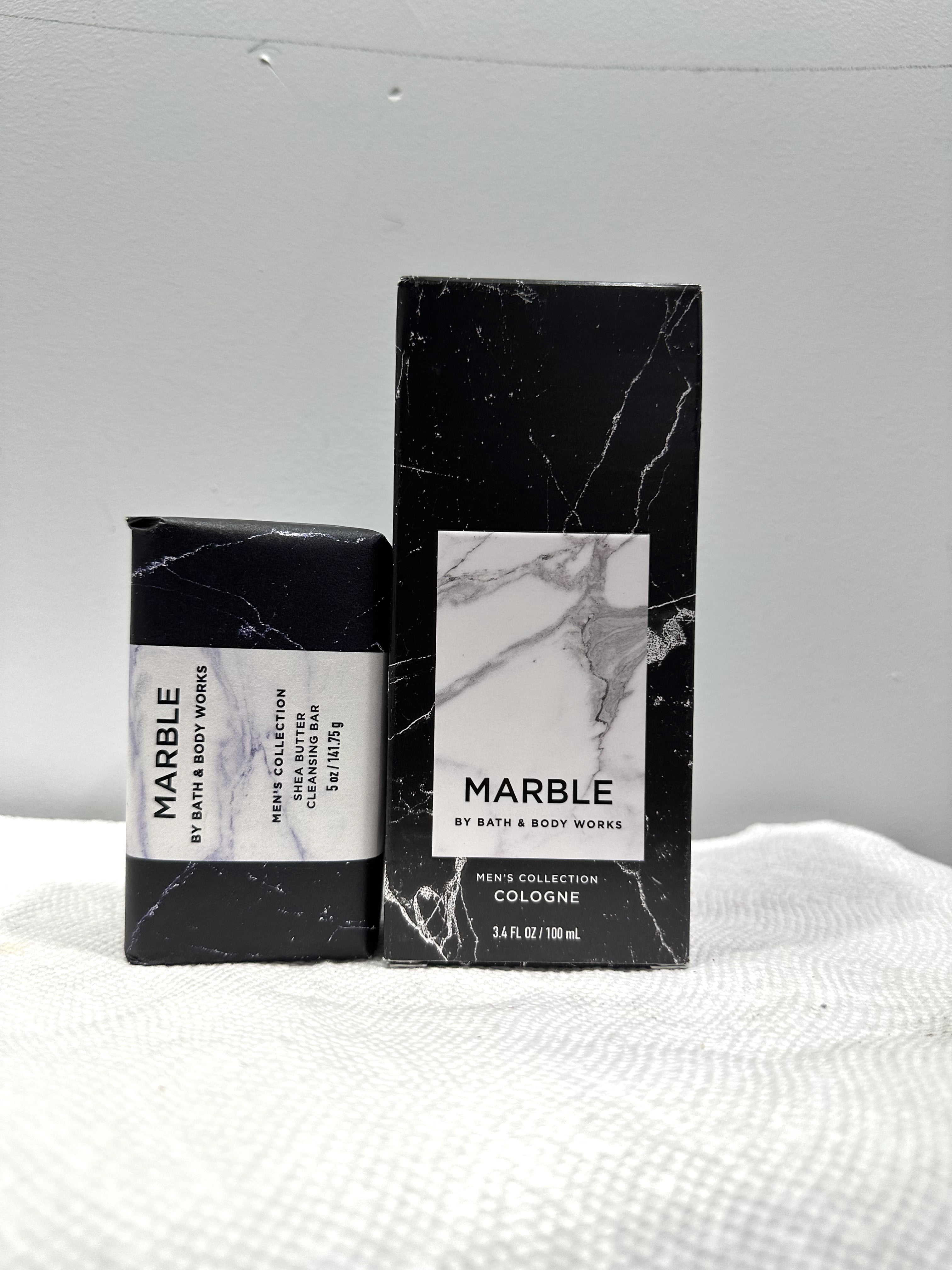 Bath & Body Works Marble Men's Collection 2 Piece Gift Set (Shea Butter