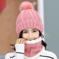 thumbnail image 3 of SPRING PARK Women Winter Beanie Hat Scarf Set Warm Knit Hat Thick Scarf Cap Neck Warmer for Women, 3 of 4