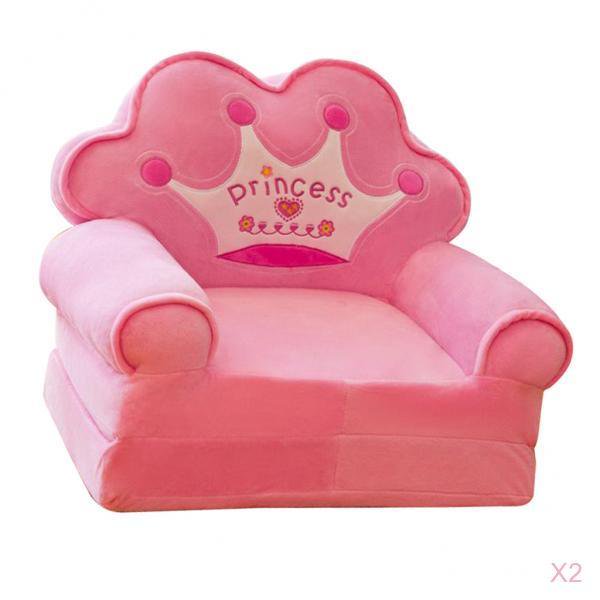 2x Mini Asiento niños Sofá de bebé plegable de dibujos animados Funda de sofá multifuncional Regalos de cumpleaños para niños y ni Baoblaze Sillas de dibujos animados Funda de sofá