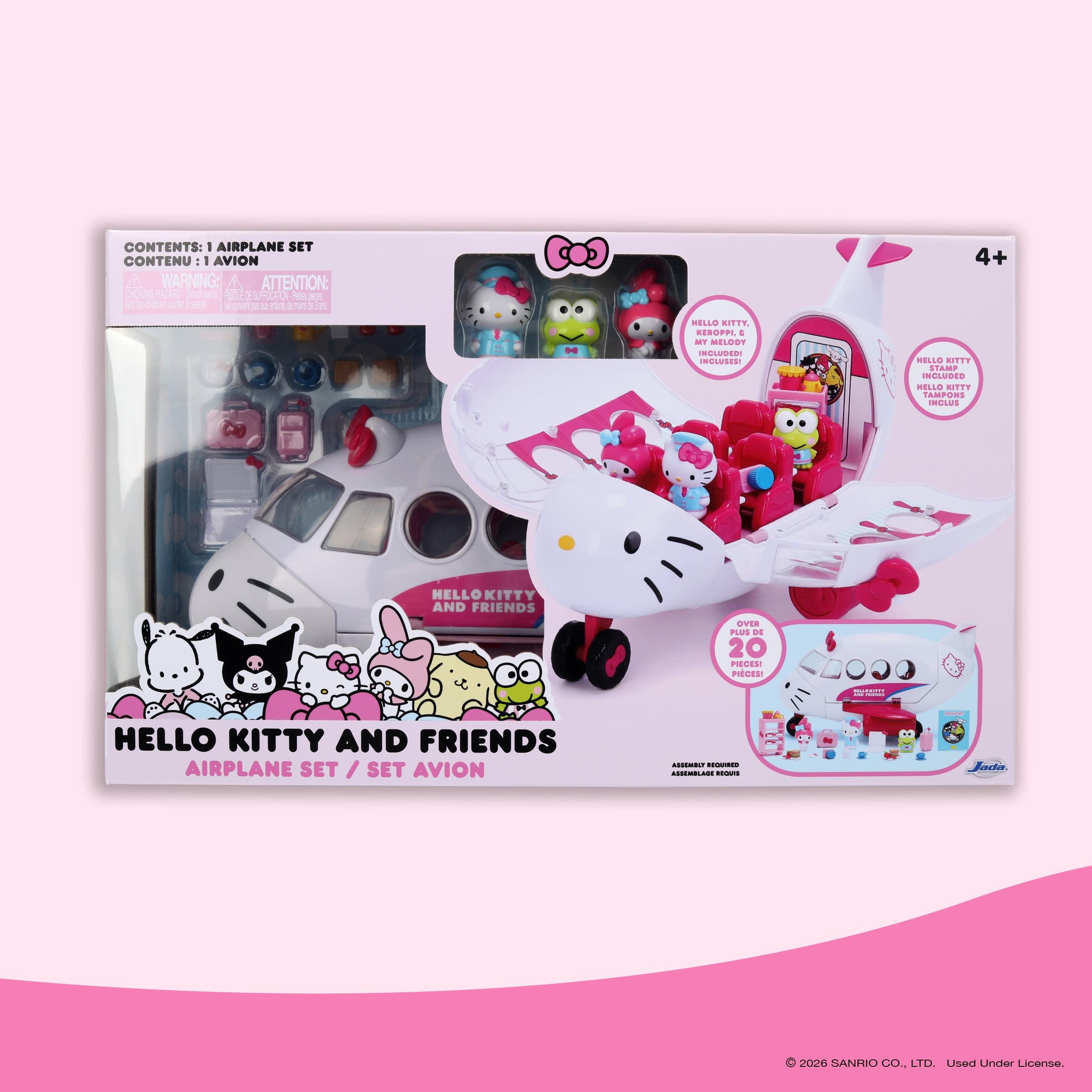 Jada Sanrio Hello Kitty and Friends – Hello Kitty Airline Play Set