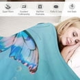 thumbnail image 3 of Chilfamy Butterfly Blanket for Girls,Kids Butterfly Throw Blanket for Boys and Girls,Cool Small Soft Throw Blanket Gifts, Comfy Blanket for Boys Kids Baby, 3 of 6