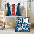 thumbnail image 3 of Linen Pillow For Home Father's Day Series Soft Throw Pillow Cover, 3 of 4