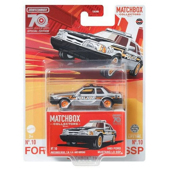 Matchbox Collectors 1993 Ford Mustang LX SSP 70th Anniversary Special Edition
