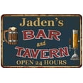 thumbnail image 1 of Jaden's Green Bar & Tavern Rustic Sign 12 x 18 Matte Finish Metal 112180047198, 1 of 1