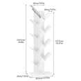 Yusong Tree Bookshelf, 9Tier Floor Standing Bookcase for Living Room Bedroom, Utility Organizer