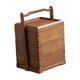 thumbnail image 4 of Caja de almacenamiento de alimentos con asa, cesta de Picnic práctica multifuncional, cesta de almacenamiento de alimentos de bambú para aperitivos, 135 cm x 115 cm x 20 cm, 4 of 8
