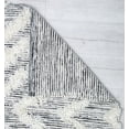 thumbnail image 3 of Rugs America Loralai LL10A Diamonds Geometric Contemporary White Area Rug, 8'0"x10'0", 3 of 6