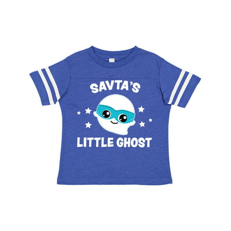 

Inktastic Cute Savta s Little Ghost with Stars Gift Toddler Boy or Toddler Girl T-Shirt