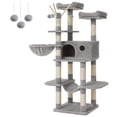thumbnail image 1 of Torre grande para gatos Cat Tree Feandrea, 164,1 cm, con hamaca, gris claro, 1 of 9
