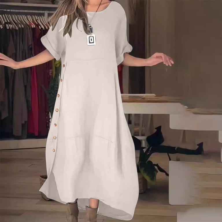 chinese dress ladies Epanus Women's Floral Print Maxi Dress Boho Cap Sleeve Loose Fit Summer  Casual V Neck Trendy Wedding Guest Dresses at Amazon Women's Clothing store
