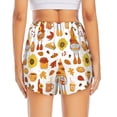 thumbnail image 4 of Goofa Gnomes Autumn Harvest Printed Women 2 in 1 Running Shorts,Quick Dry Athletic Workout Shorts,High Waisted Athletic Shorts with Liner Pockets-Medium, 4 of 9