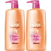 L'Oreal Paris Elvive Dream Lengths Restoring Shampoo and Detangler Conditioner Set with Castor Oil, 28 fl oz