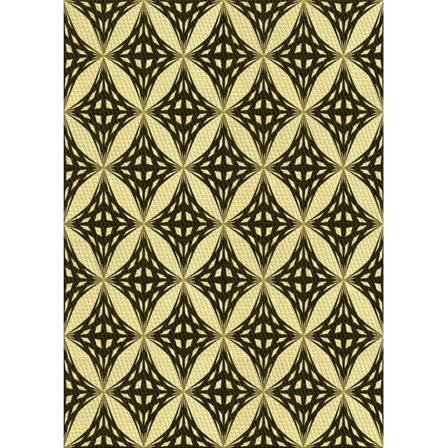 Ahgly Company Tapis d'Intérieur Lavables en Machine Rectangle Transitionnel Zone Grise de Minuit, 3' x 5'