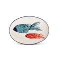 thumbnail image 1 of Fish Print Oval Platter, 1 of 2