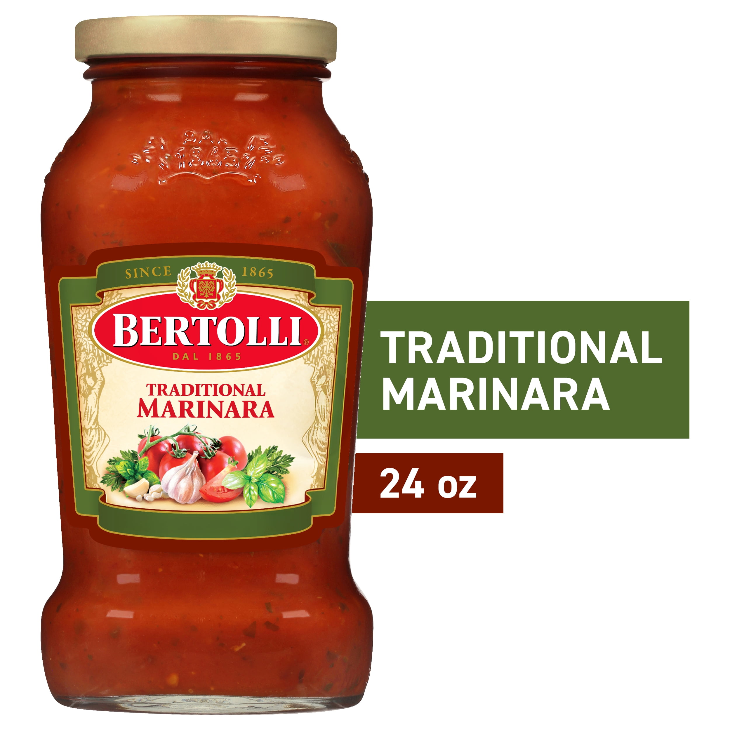 (3 pack) Bertolli Traditional Marinara Sauce, Tomato Pasta Sauce, 24 oz