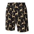 thumbnail image 4 of Salouo Christmas Gold Deers Pattern Swim Trunks for Men,Men's Hawaiian Bathing Suit Swimsuits Quick Dry Swimming Board Shorts Beach Shorts with Pockets-XX-Large, 4 of 6