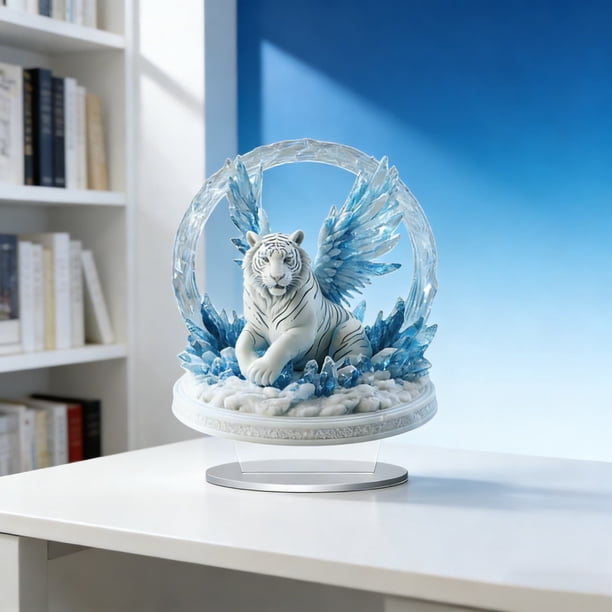 Figura acrílica decorativa para el hogar para sala de estar, estudio o escritorio que añade un ambiente de bendición y paz.