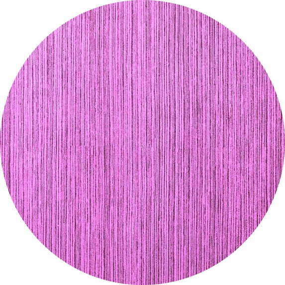 Ahgly Company Indoor Round Abstract Purple Modern Area Rugs, 3' Round