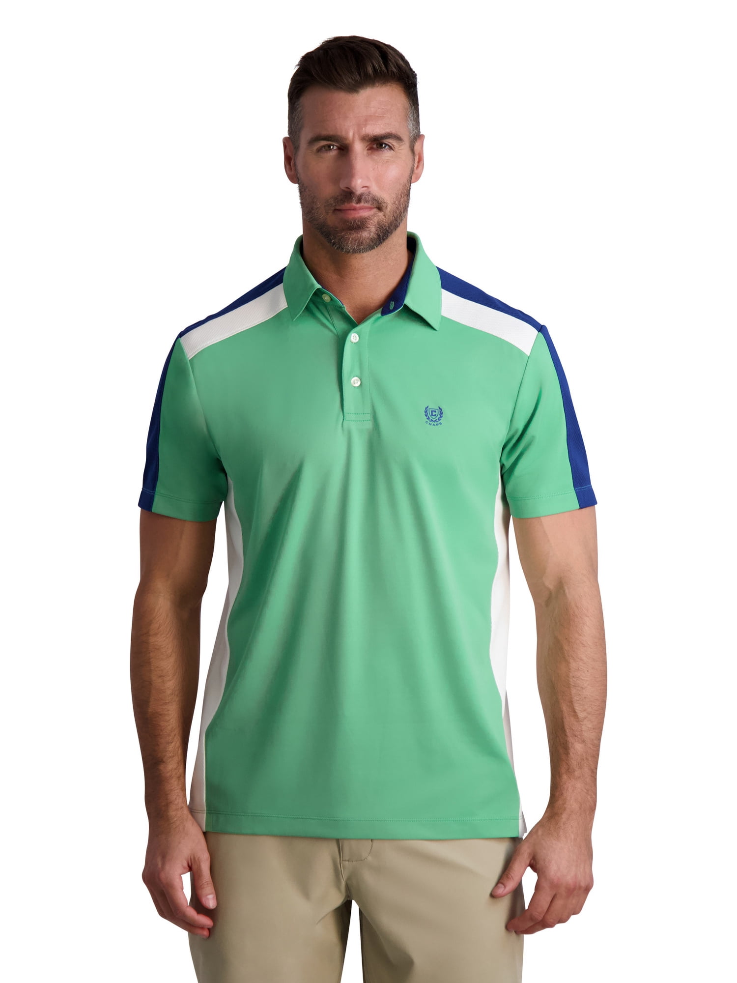 Chaps Men's Mesh Colorblock Golf Polo Sizes S up to 3XL