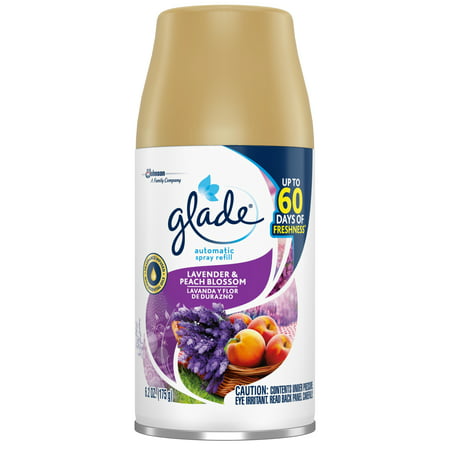 Glade Automatic Spray Refill Lavender & Peach Blossom, Fits in Holder For Up to 60 Days of Freshness, 6.2 oz, 1 (Best Skis For Glades)