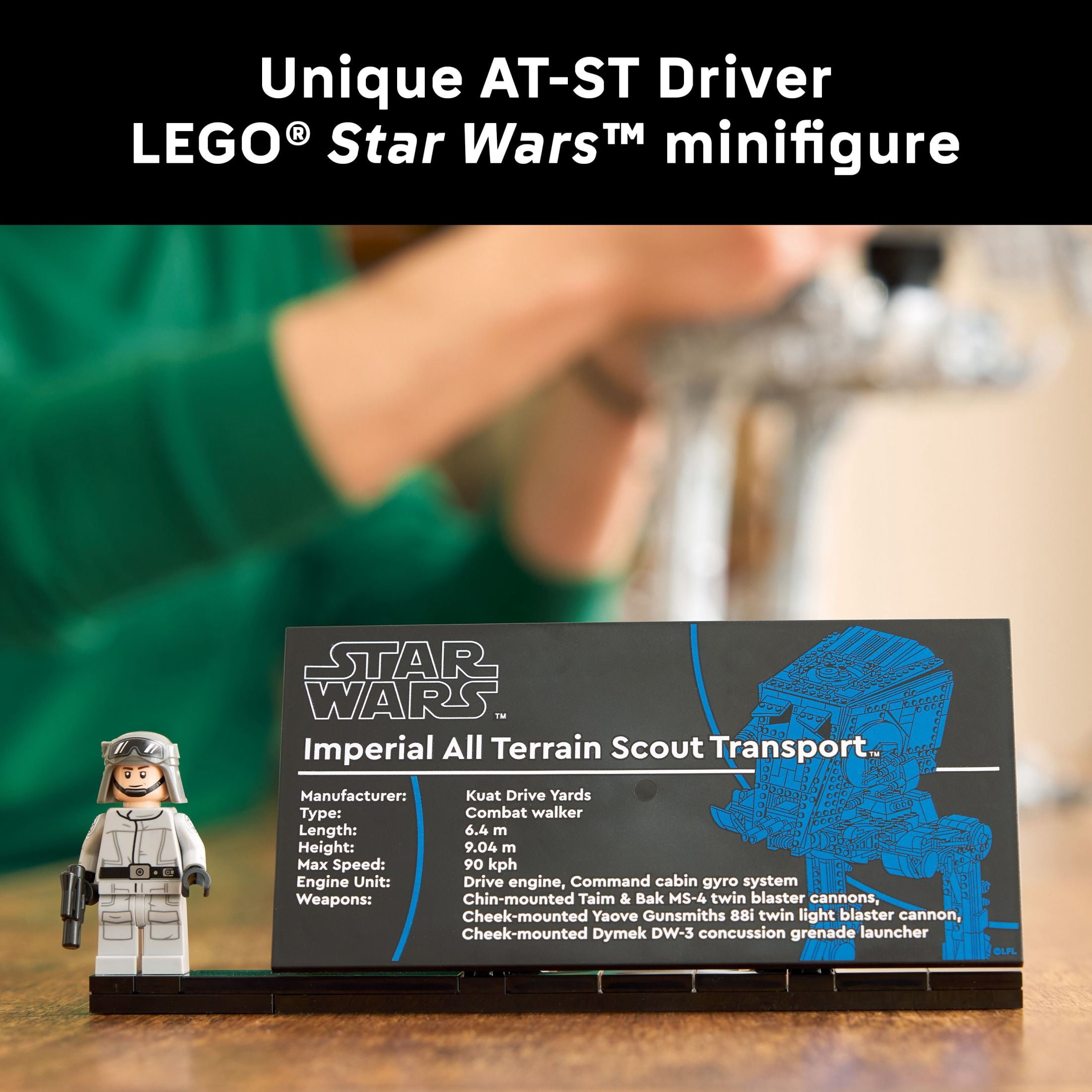 LEGO Star Wars AT-ST Walker Building Set - Adult Building Blocks for Fans, Ages 18+ - Imperial Forces Collectible Model Kit - Star Wars Gift Idea for Men & Women - 75417