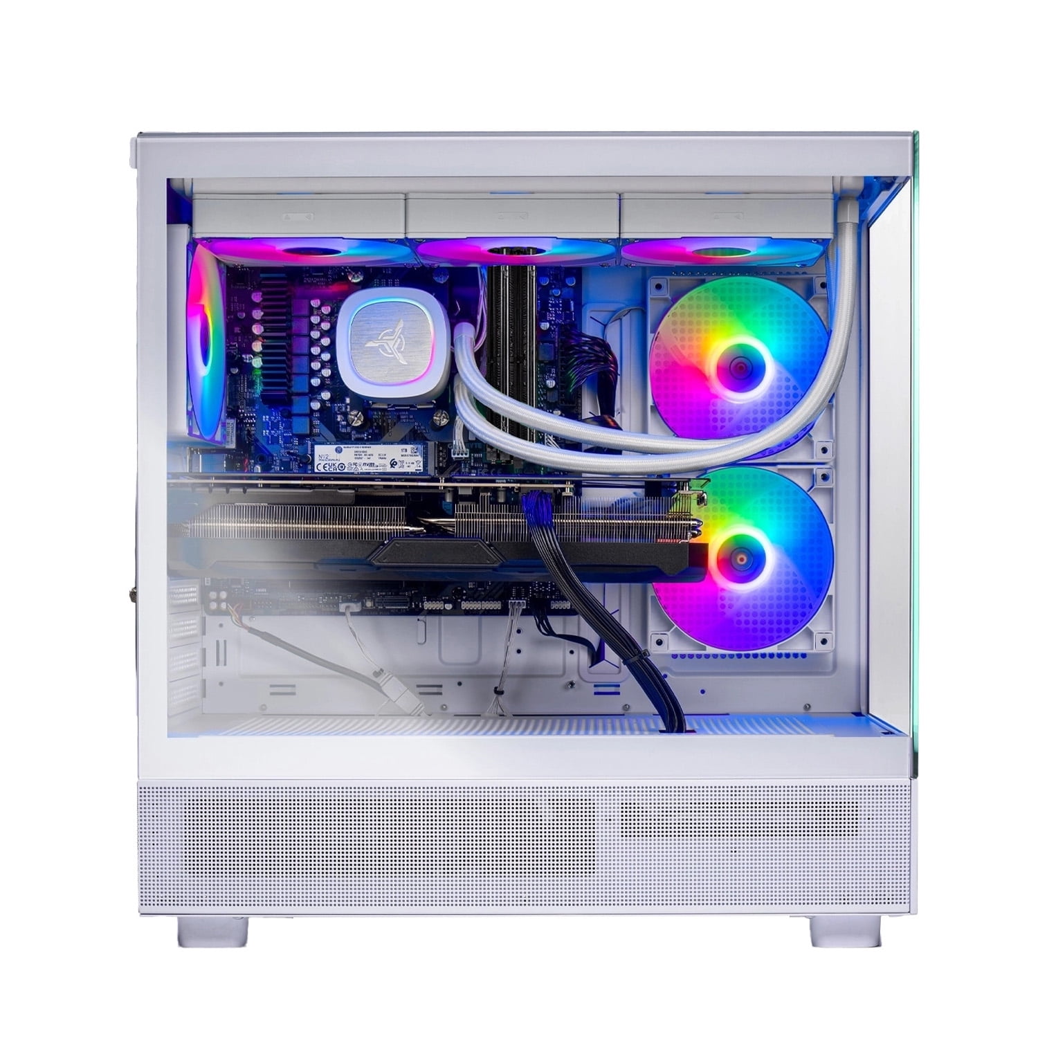 Skytech Gaming Azure 3 Gaming PC, Intel Ultra 7 270K PLUS 5.4GHz, NVIDIA RTX 5060 Ti 8GB VRAM, 1TB Gen4 NVMe SSD, 32GB DDR5 RAM 6000, 850W GOLD ATX 3 PSU, 360 ARGB AIO , WI-FI 6, Windows 11, Desktop