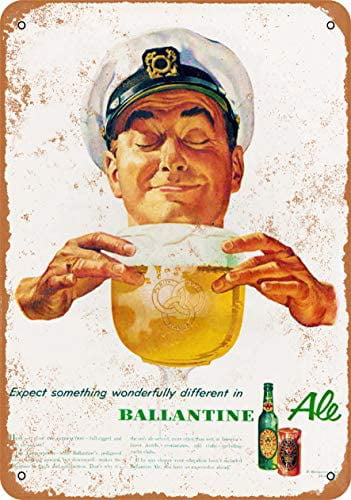 Metal Tin Sign ballantine ale  beer Bar Pub Home Vintage Retro Poster Cafe ART 