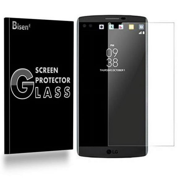 LG V10 [BISEN] 9H Tempered Glass Screen Protector, Anti-Scratch, Anti-Shock, Shatterproof, Bubble Free