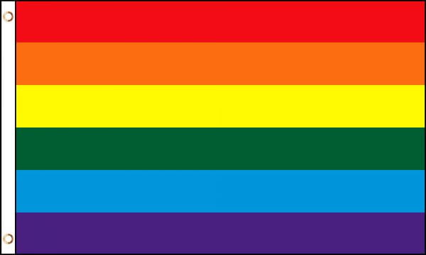 Details about   LGBTQIA Gay American Pride Rainbow Flag With Grommets 3' X 5' 
