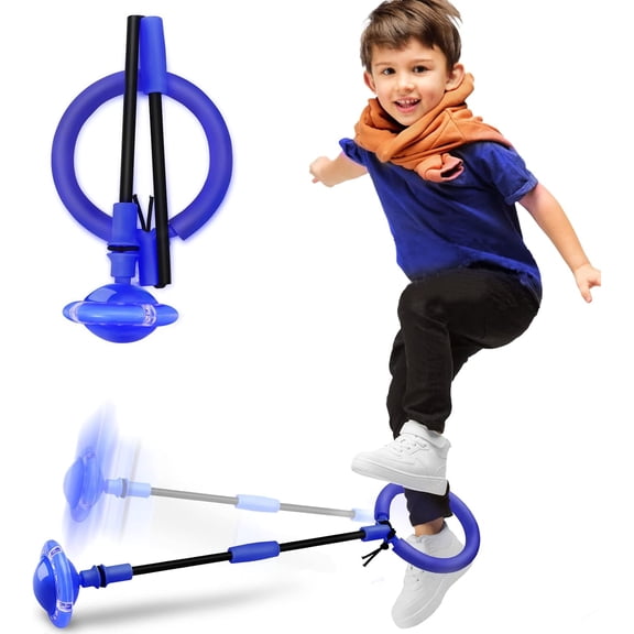 Skip Ball, Portable Foldable Colorful Flash Wheel Swing Ball, Kids Toys for Girls & Boys for Skip It, Sports Fitness Toys for Kids & Adults. Gifts for Mom Women & Girls Toys Age 5-10 Years