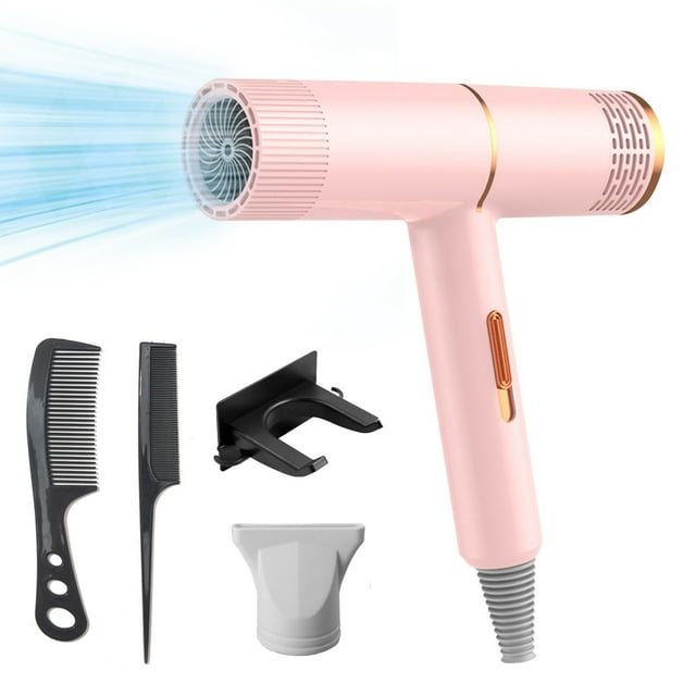 SDNall Travel Hair Dryer, Ionic Hair Dryer, Portable Hair Dryer, Hair Dryer High-Power Hair Dryer Home Hair Dryer Hot Wind Comb Hair Salon Blowing Comb, Small Hair Dryer, Hair Dryer for Curly Hair