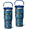 thumbnail image 2 of Turtle Tumbler 30oz,Turtle Lovers Gifts for Women Funny Birthday Gift for Youth Kids Travel Coffee Mug Cup Stainless Steel Tumbler with Handle, 2 of 6