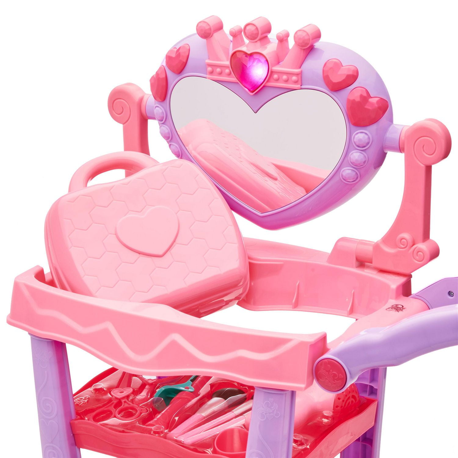 Centre de beaute sur chariot, lumière et son