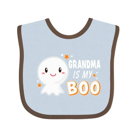 

Inktastic Grandma is My Boo with Cute Ghost Boys or Girls Baby Bib