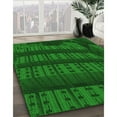 thumbnail image 3 of Ahgly Company Machine Washable Indoor Rectangle Transitional Deep Emerald Green Area Rugs, 2' x 5', 3 of 7