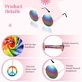 thumbnail image 2 of 6PCS Hippie Outfit Accessories Set with Hippie Sunglasses, Peace Sign Necklaces, Tie Dye Headbands for Men Women, Dressing Accessories for 60s 70s Themed Party, 2 of 7