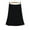 Black, variant on LUOGENLI Skirt Bow Trim Contrasting Plaid Skirt Skirt Skirt Skirts for Women Midi Length Summer Skirts for Women Denim Flowy White L